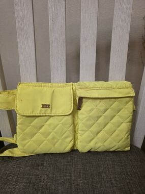 Yellow Quilted Crossbody Belt Bag - Unbranded